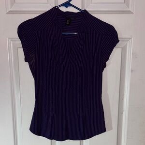 H&M Purple Striped Women's Top